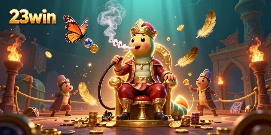 Experience thrilling gameplay with 23win featuring an imaginative 3D gambling scene.